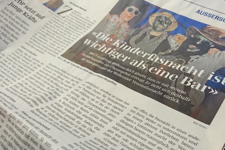 Zeitungsbericht Fasnachtsaustritt Höfner 01.02.2017