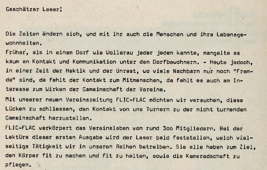Flic Flac 01 4 Zeiten ändern sich