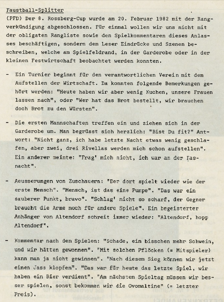 Flic Flac 05 12 Kommentare zum Faustball